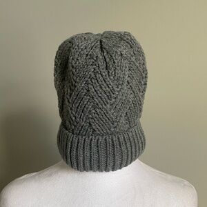 Northeast Outfitters Women's Cozy Cabin Diamond Weave Beanie Fleece Lines